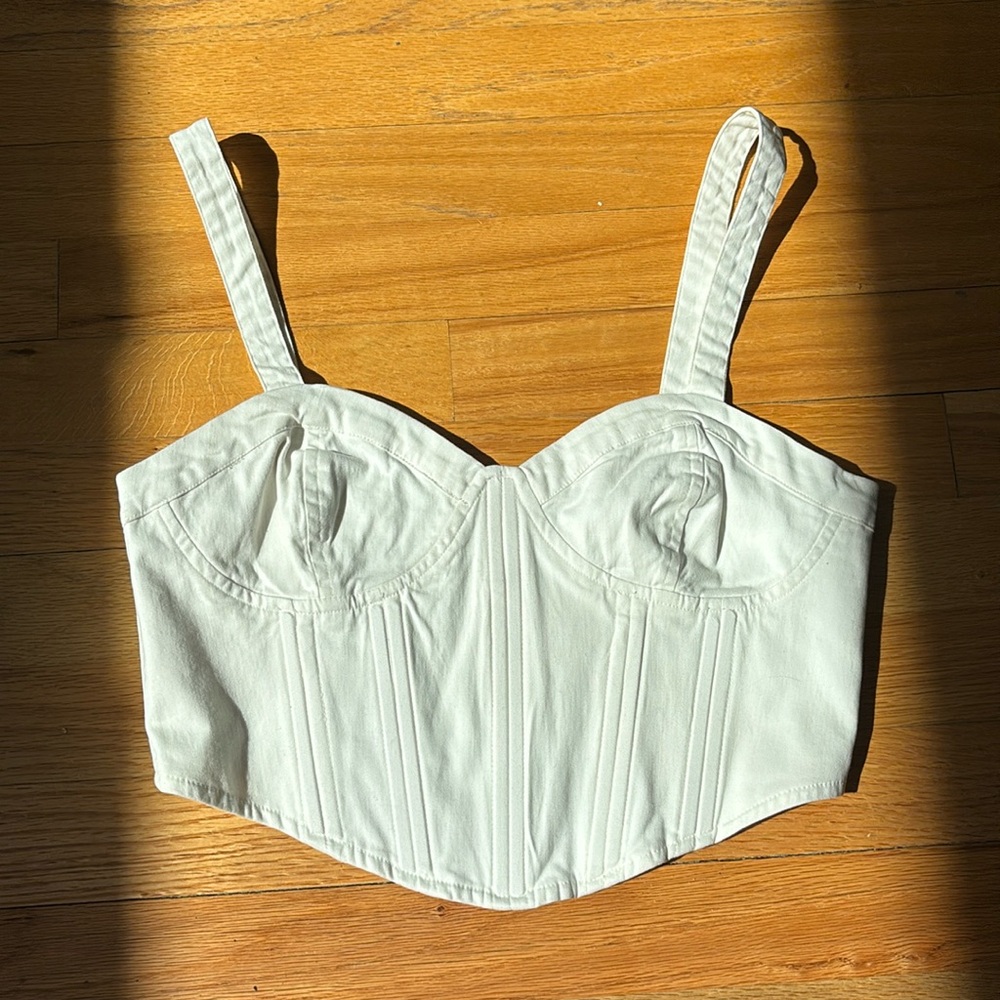 Forever 21 White Crop Tank